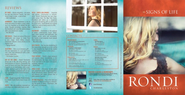 Rondi Charleston - Signs Of Life Brochure